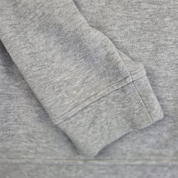 Brooks Brothers Sweater Mens Large Heather Grey 1/4 Zip Pullover Solid Logo - Picture 8 of 9